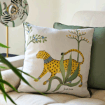 coussin coton lin leo x gisela talita