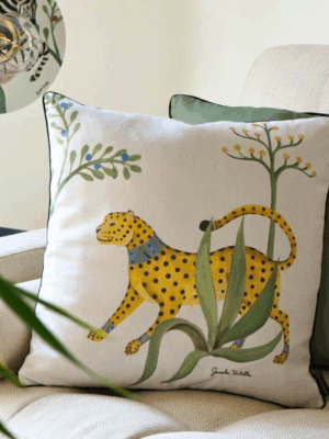 coussin coton lin leo x gisela talita