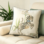 coussin coton lin zebra x gisela talita