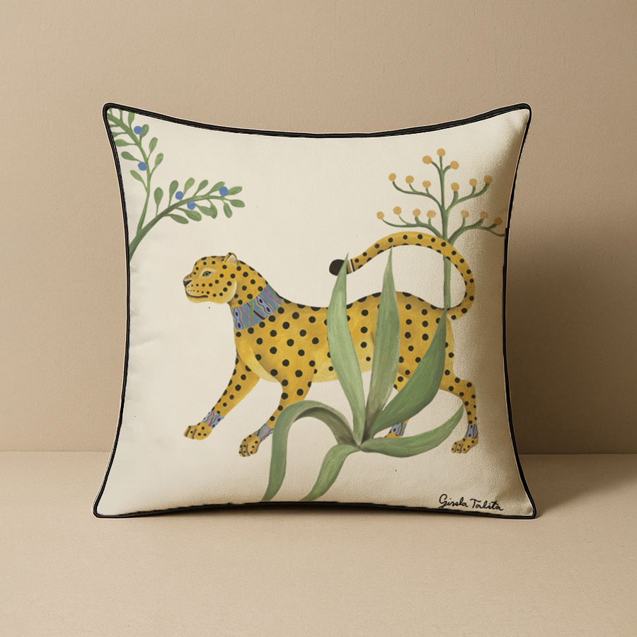 coussin coton velours zèbre Gisela Talita Unstandart
