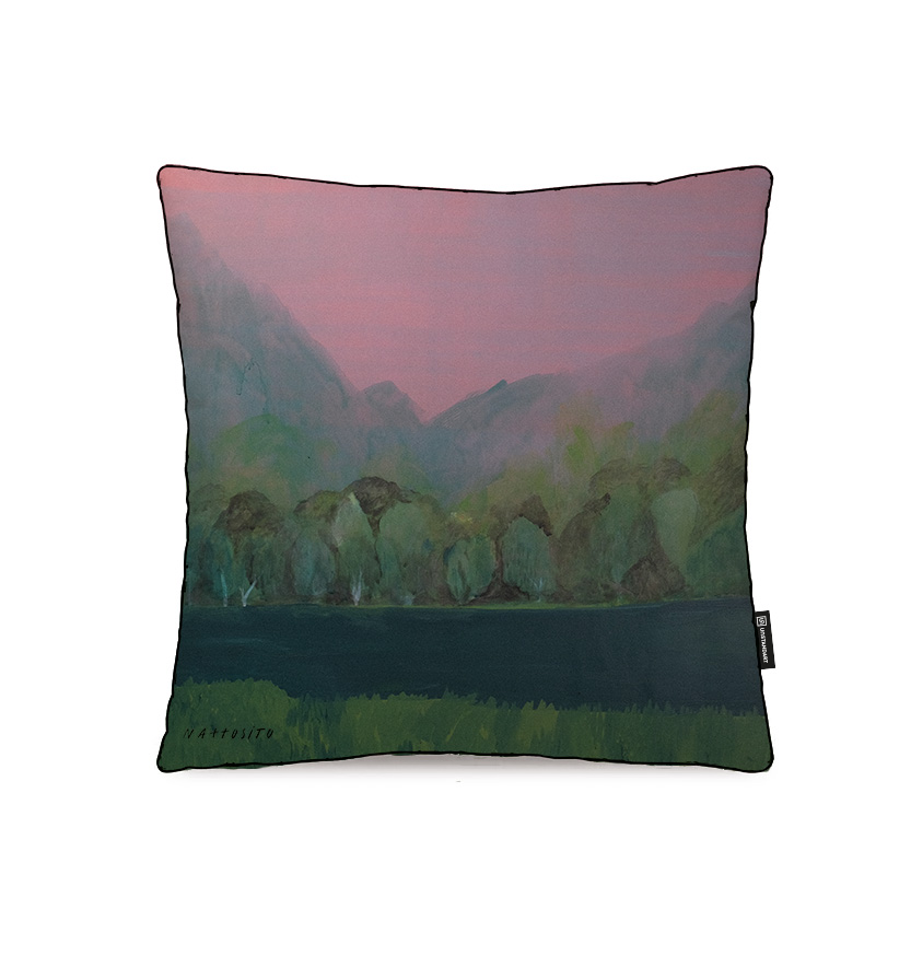 coussin paysage coton nattosito 45x45