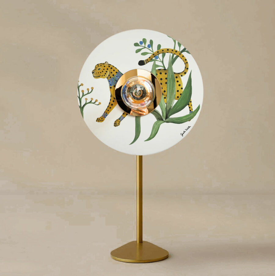 Lampe Gisela Talita léopard Unstandart
