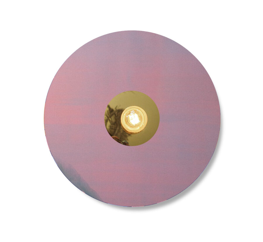 applique murale rose Nattosito artiste rond luminaire