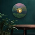 applique murale paysage artiste rond luminaire